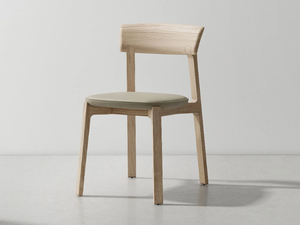 COLLETTE - Wooden chair with integrated cushion _ District Eight